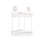 Double Corner Shelf - WHITE