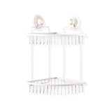 Double Corner Shelf - WHITE - Front View