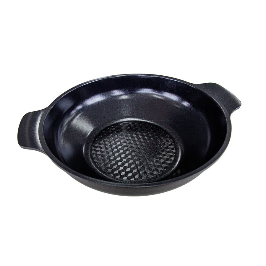 KOMAN 28cm Two Hands Wok - BLACK