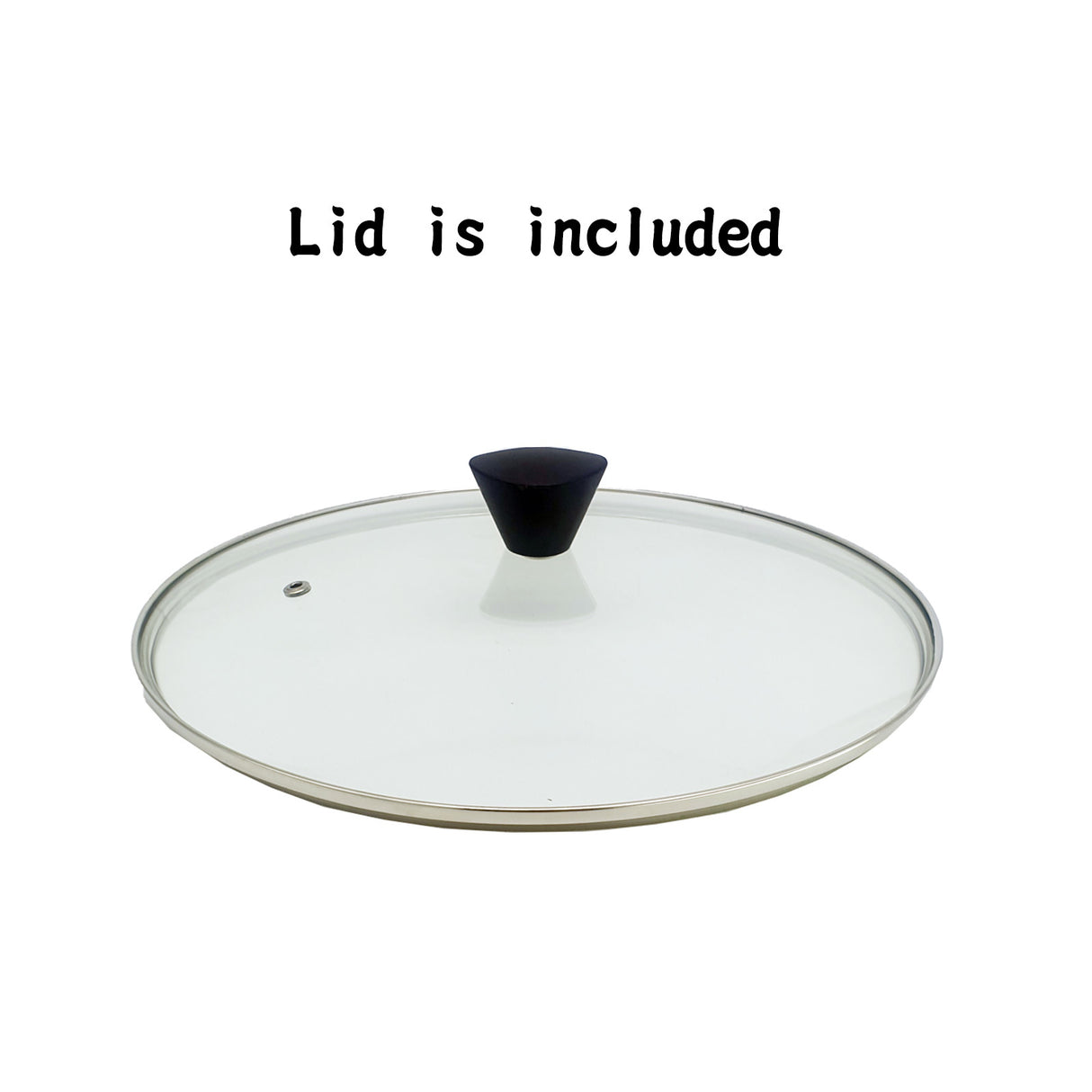 KOMAN 28cm Two Hands IH Wok + Glass Lid - GREY