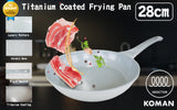 KOMAN 28cm IH Frying Pan - GREY - Front View