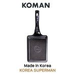 KOMAN 19x14cm Square Frying Pan - Black