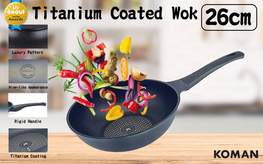 KOMAN 26cm Wok Pan