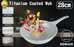 KOMAN 28cm IH Wok - GREY