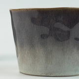 2X Reactive Glazed Ceramic Organic Coffee Mug 350ml - Earthy Grey Blue