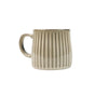 High-Fired Ceramic Stoneware Ribbed Mug 460ml - EARTHY BROWN