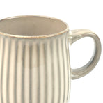 High-Fired Ceramic Stoneware Ribbed Mug 460ml - EARTHY BROWN