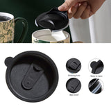 2X High-Fired Ceramic Travel Mug 600ml Vintage Floral - GREEN - Top-Down View