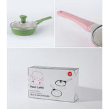 16cm Sauce Pot and Stone Frypan with a Lid - IVORY - Extra Image