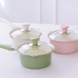 16cm Sauce Pot and Stone Frypan with a Lid - IVORY