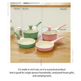 16cm Sauce Pot and Stone Frypan with a Lid - IVORY