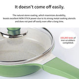16cm Sauce Pot and Stone Frypan with a Lid - IVORY