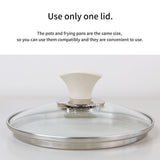 16cm Sauce Pot and Stone Frypan with a Lid - OLIVE