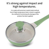 16cm Sauce Pot and Stone Frypan with a Lid - PINK
