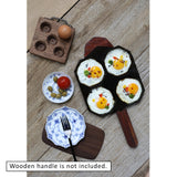 Cast-Iron Traditional Egg pan 23cm - Top-Down View