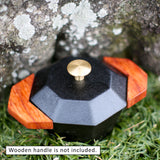 Cast-Iron Traditional Pot 21cm - Rear View