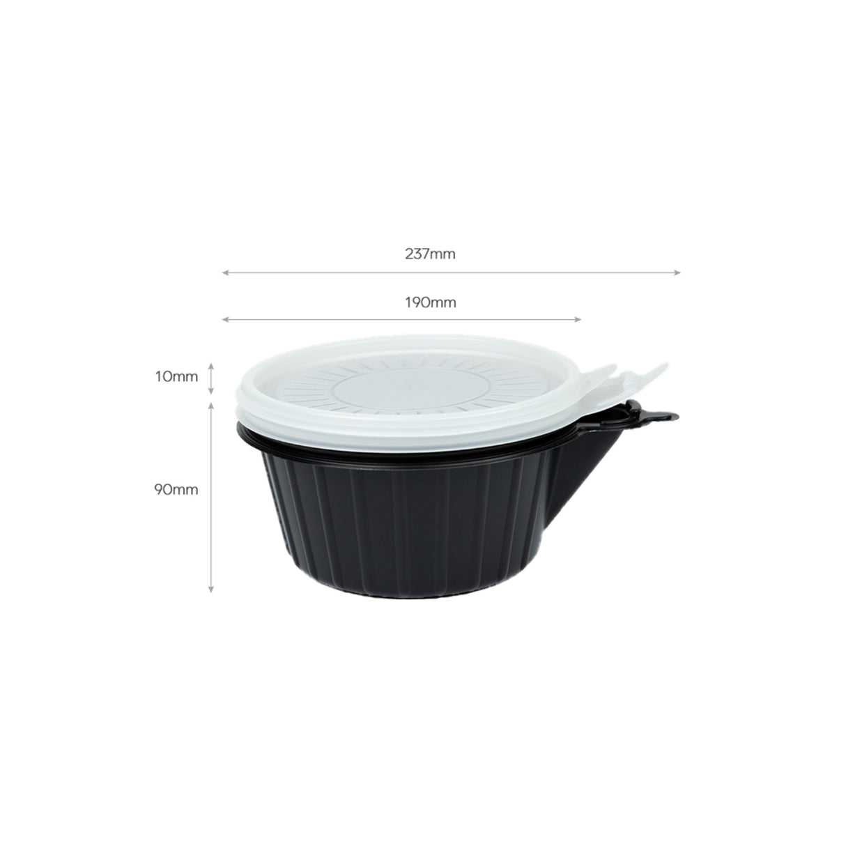 60 Pack Dalat Heating Lunch Box Container 23cm Round + Heating Bag