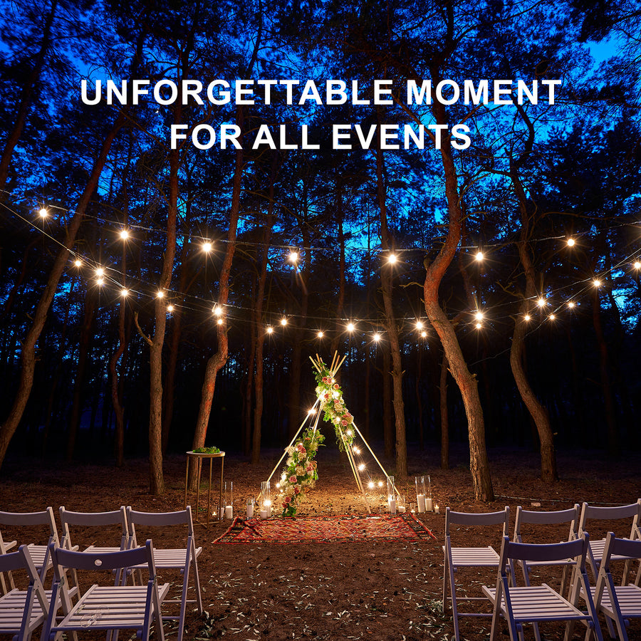 20 Bulbs 23M Festoon String Lights