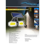 4X Sansai Solar Power LED Sensor Light - Low Angle