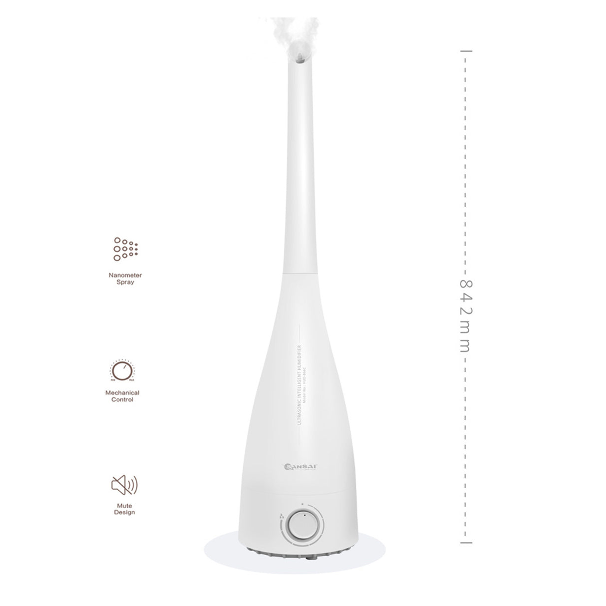 2X SANSAI Ultrasonic Air Humidifier 3.3L WHITE