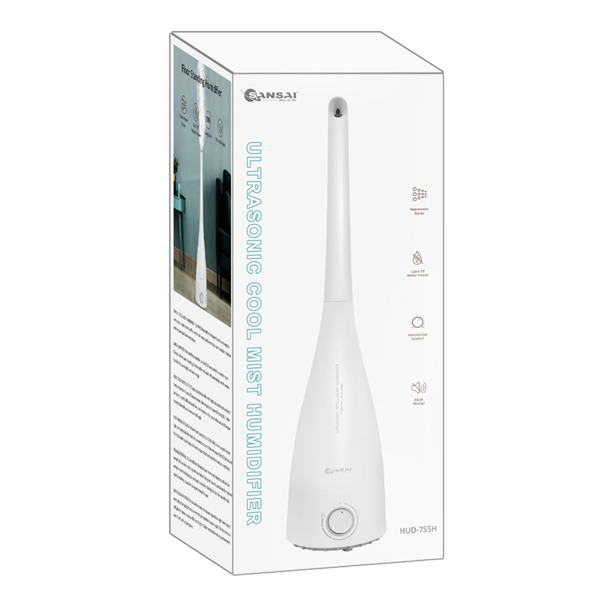 SANSAI Ultrasonic Air Humidifier 3.3L WHITE