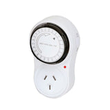 4X Sansai Power Adaptor - 24 Hour Mechanical Timer Switch - Top-Down View