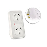 2X Sansai Power Adaptor - Double Vertical - Side View