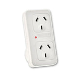 2X Sansai Power Adaptor - Double Vertical - Top-Down View