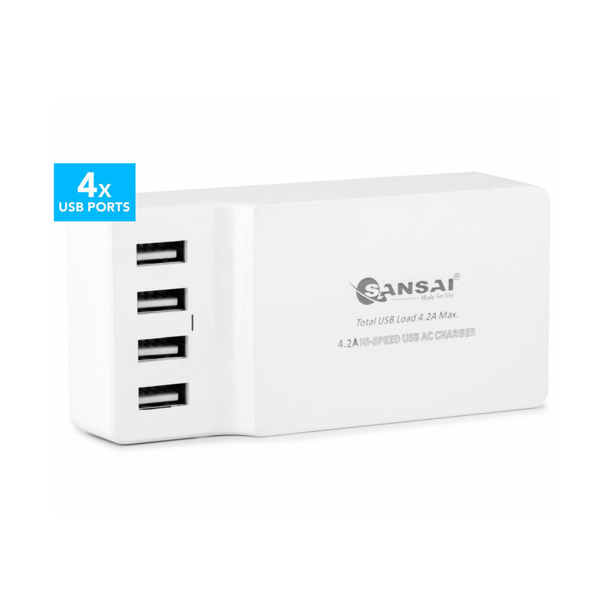 3X Sansai 4.2A 4-Ports USB Charging Station A
