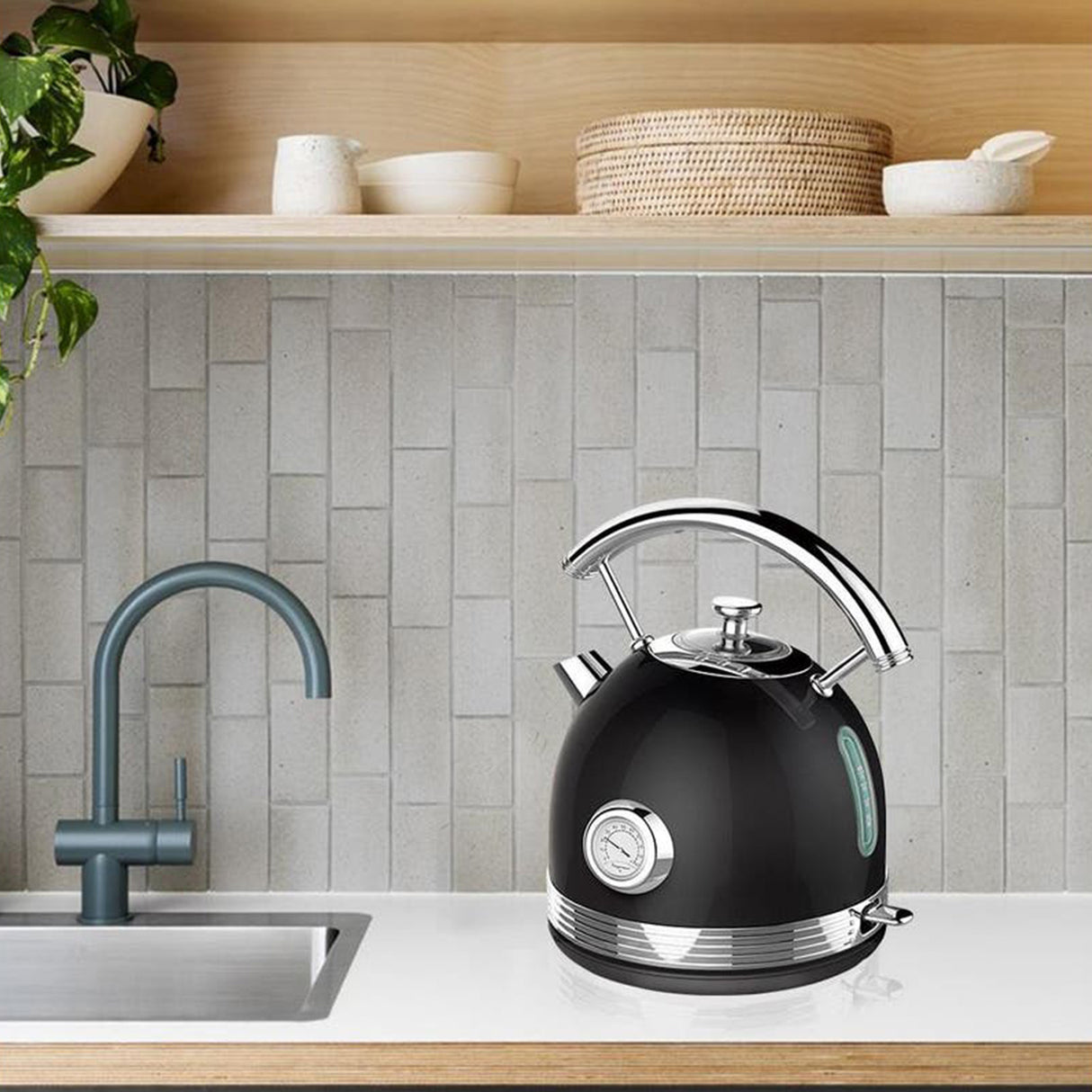 PHILEX Electric Kettle 1.7L BLACK