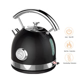 PHILEX Electric Kettle 1.7L BLACK - Side View