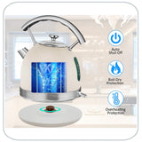 PHILEX Electric Kettle 1.7L IVORY - Side View