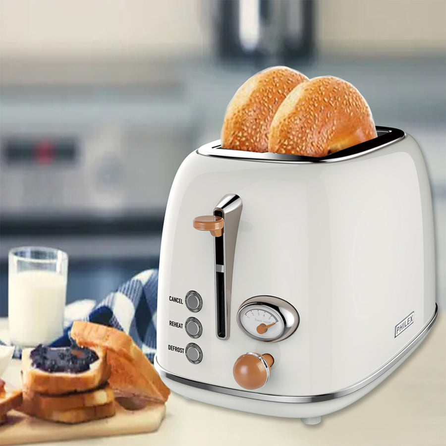 PHILEX 2 Slice Toaster OFF-WHITE / IVORY