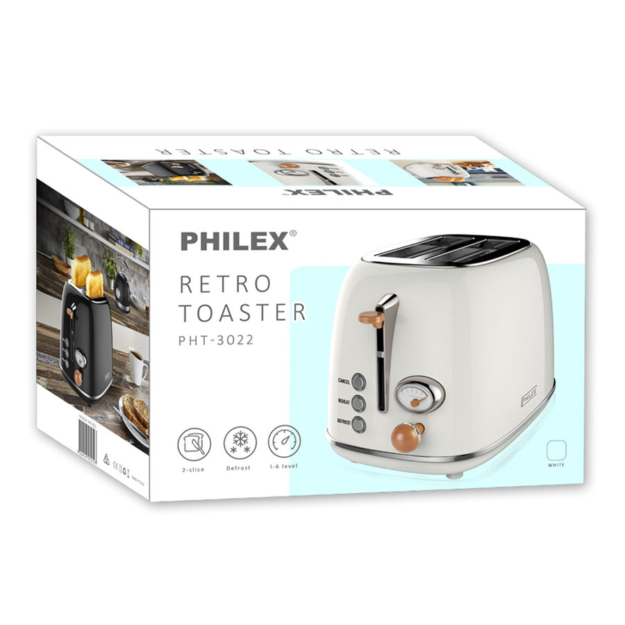 PHILEX 2 Slice Toaster OFF-WHITE / IVORY