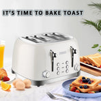 PHILEX 4 Slice Toaster OFF-WHITE / IVORY
