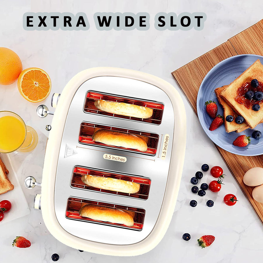 PHILEX 4 Slice Toaster OFF-WHITE / IVORY