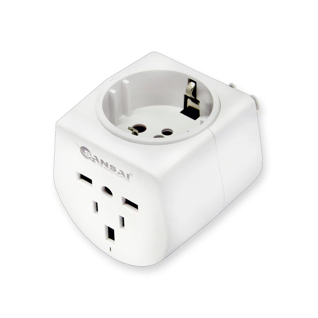 2X Sansai International Universal (2-ways) Travel Adaptor to Australia/NZ