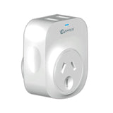 2X Sansai Travel Adaptor 2 X USB - Europe - 45-Degree Angle