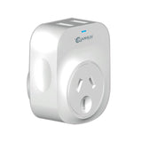 Sansai Travel Adaptor 2 X USB - UK - 45-Degree Angle
