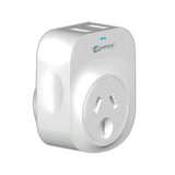 2X Sansai Travel Adaptor 2 X USB - India - 45-Degree Angle