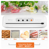 SANSAI 110W Vacuum Food Sealer WHITE - Rear View