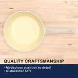 28cm Wok Pan - BEIGE - Side View