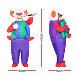 Inflatable Clown Costume Adult Suit Blow Up Party Fancy Dress Halloween Cosplay - Front View