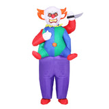 Inflatable Clown Costume Adult Suit Blow Up Party Fancy Dress Halloween Cosplay - Side View