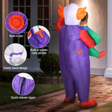 Inflatable Clown Costume Adult Suit Blow Up Party Fancy Dress Halloween Cosplay - 45-Degree Angle