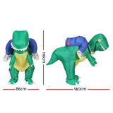 Inflatable Dinosaur Costume Adult Suit Blow Up Party Fancy Dress Halloween Cosplay - Front View