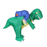 Inflatable Dinosaur Costume Adult Suit Blow Up Party Fancy Dress Halloween Cosplay - Top-Down View