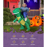 Inflatable Dinosaur Costume Adult Suit Blow Up Party Fancy Dress Halloween Cosplay - 45-Degree Angle