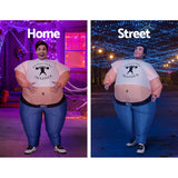 Inflatable Samson Costume Adult Suit Blow Up Party Fancy Dress Halloween Cosplay - Rear View