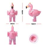 Inflatable Costume Ride On Flamingo Adult Party Suit Pink One Size - Front View